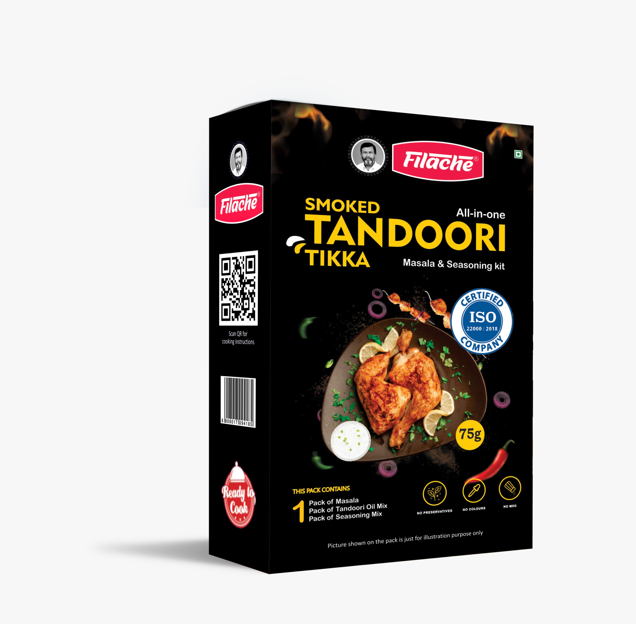 tandoori new mockup Tandoori Tikka Mix for 1kg chicken - Image 1